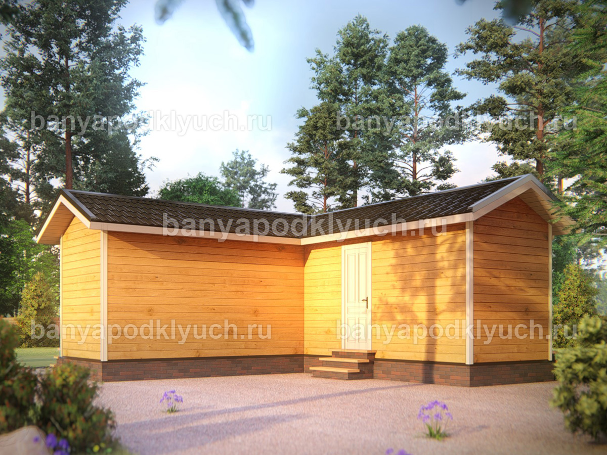 Баня из бруса 7x7 м Баня из бруса 7x7 м